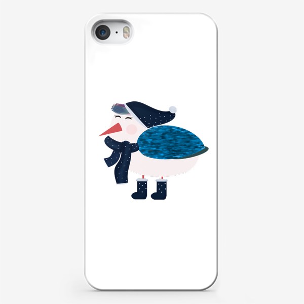 Чехол iPhone «Чайка в шапке »