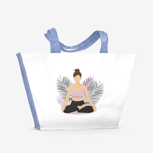 Пляжная сумка «Yoga faceless»