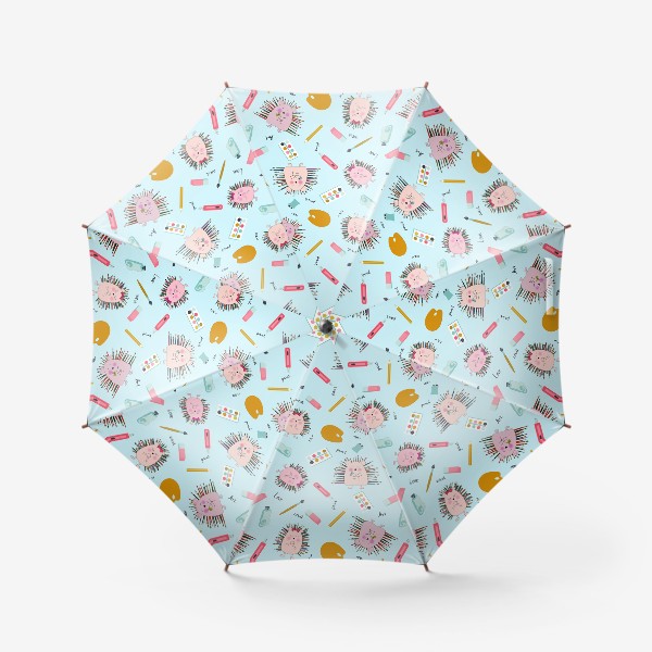 Зонт «Ежики художники»