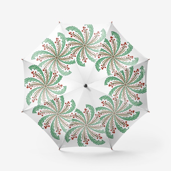 Зонт «Цветочная снежинка»