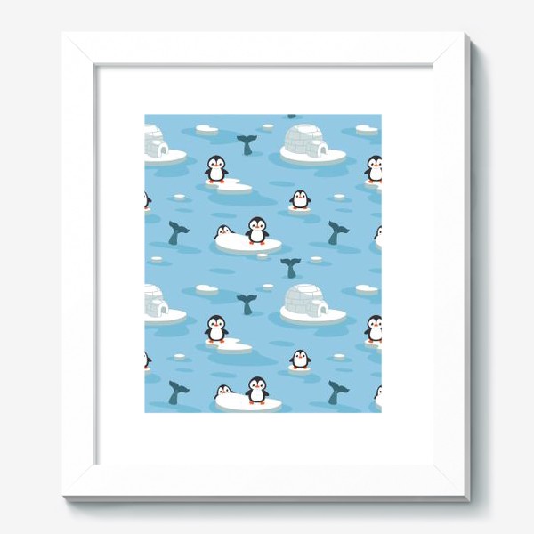 Картина «Пингвины на льду»