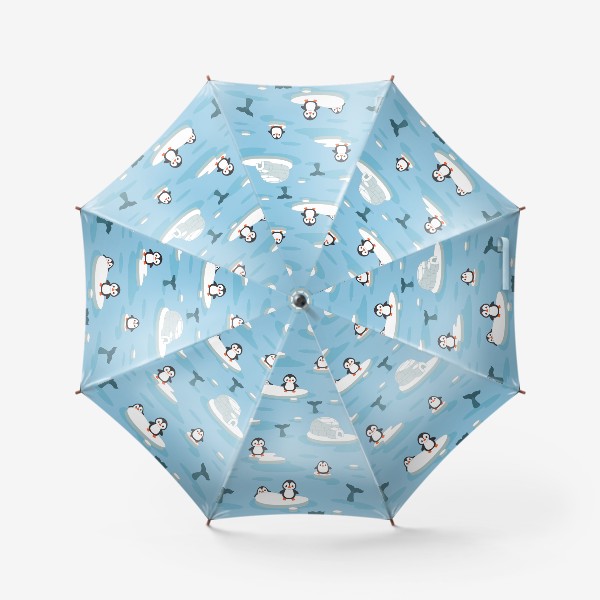 Зонт «Пингвины на льду»