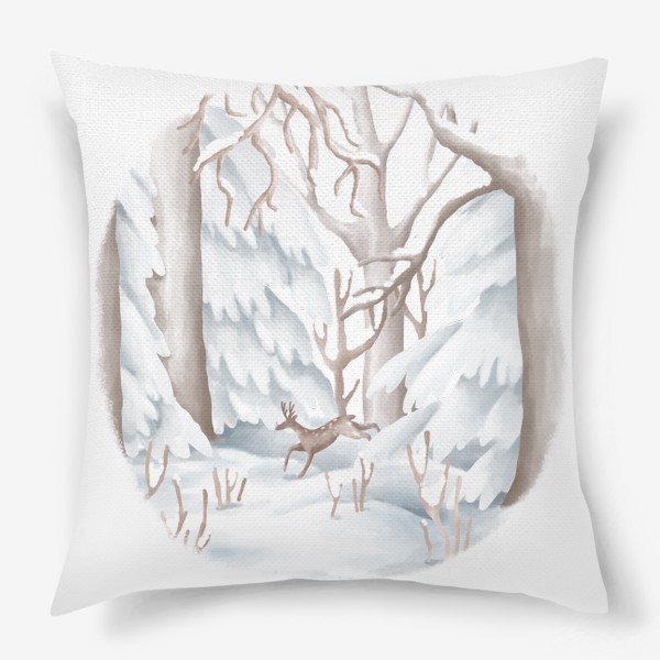 Подушка «Зимний лес»