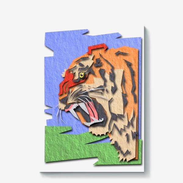 Холст «Тигр бумажный »