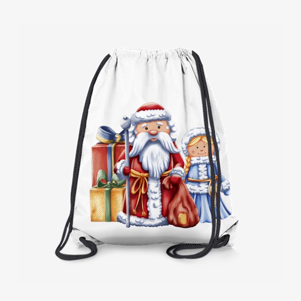 Рюкзак «дед мороз со снегурочкой»