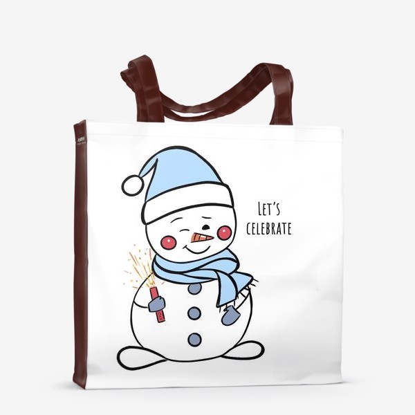Сумка-шоппер «Снеговичок»