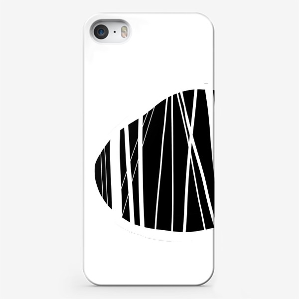 Чехол iPhone «Камушки или абстрактный черно-белый  узор»