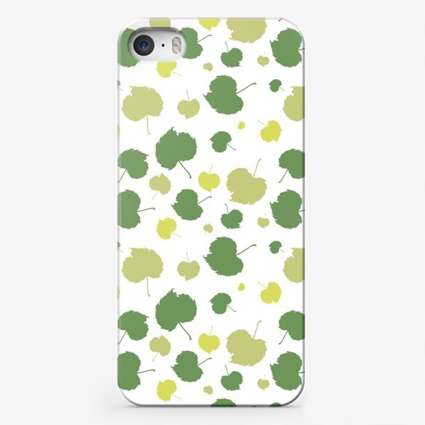 Чехол iPhone «Зеленые листья (Green leaves)»