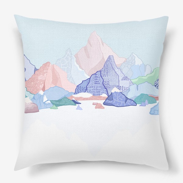 Подушка «Радужные горы»