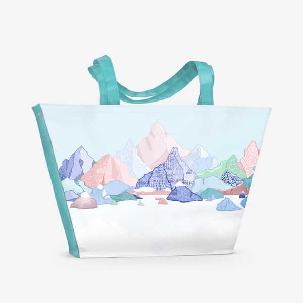 Пляжная сумка «Радужные горы»