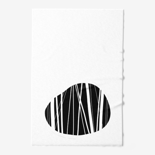 Полотенце &laquo;Камушки или абстрактный черно-белый  узор&raquo;