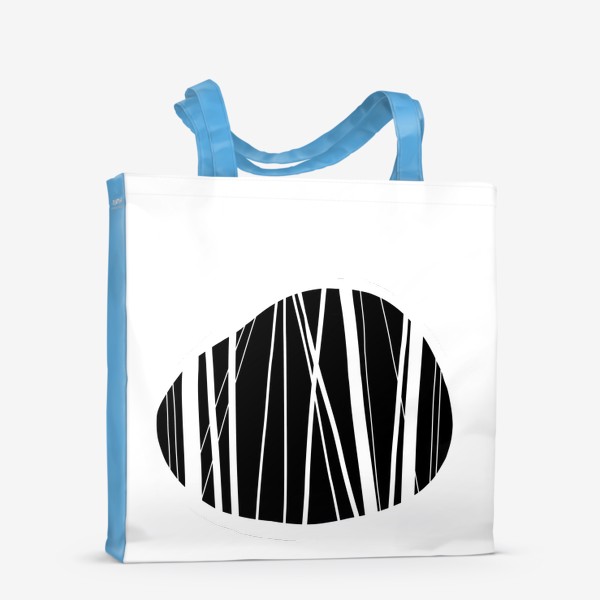 Сумка-шоппер «Камушки или абстрактный черно-белый  узор»