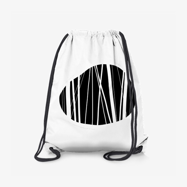 Рюкзак «Камушки или абстрактный черно-белый  узор»