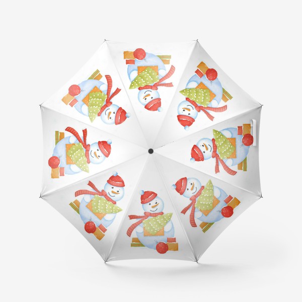 Зонт «Добрый снеговик»