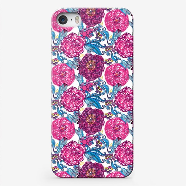 Чехол iPhone &laquo;Розовые цветы&raquo;