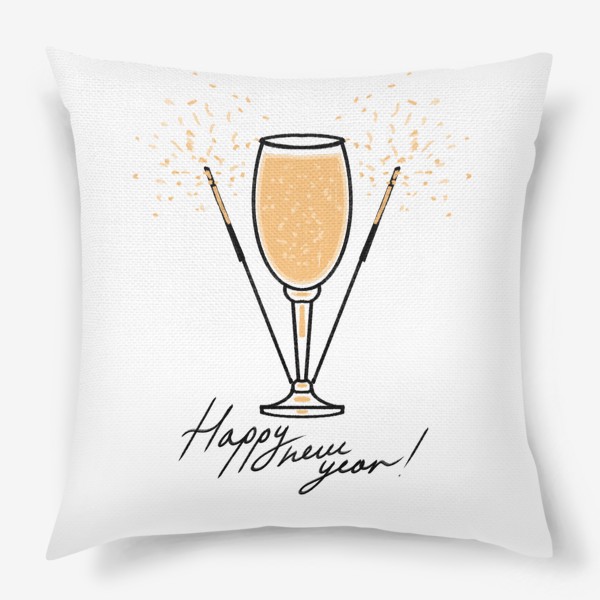 Подушка «Новый год 2024 шампанское 🍾 »