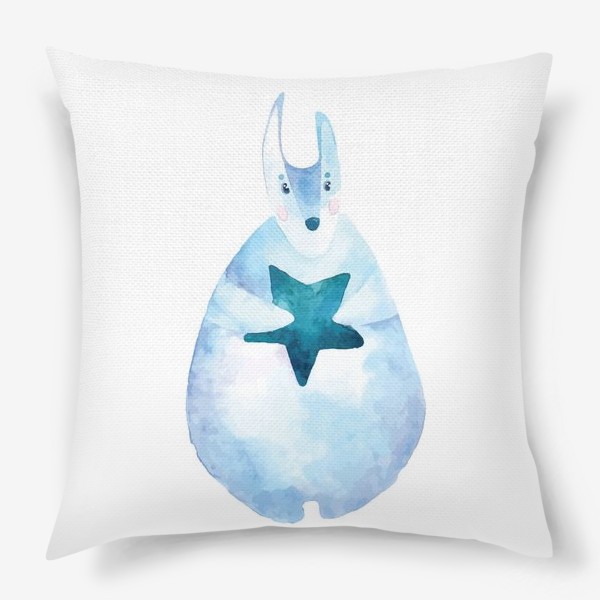 Подушка «Заяц со звездой»