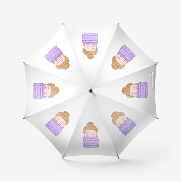 Зонт «Девочка в шарфике»