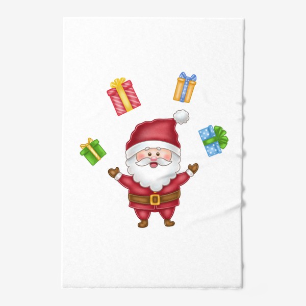 Полотенце «Санта с подарками»