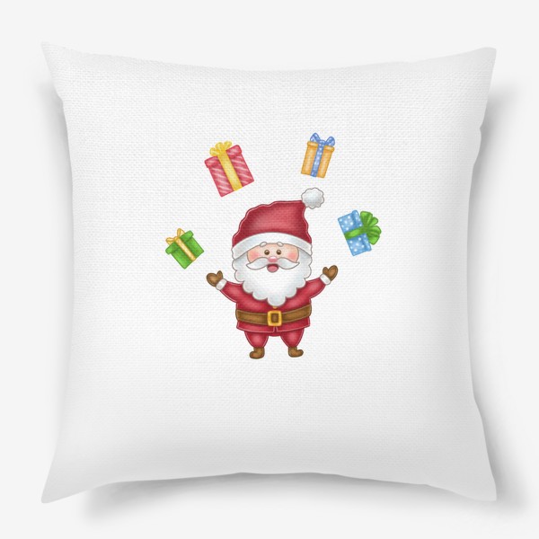Подушка «Санта с подарками»