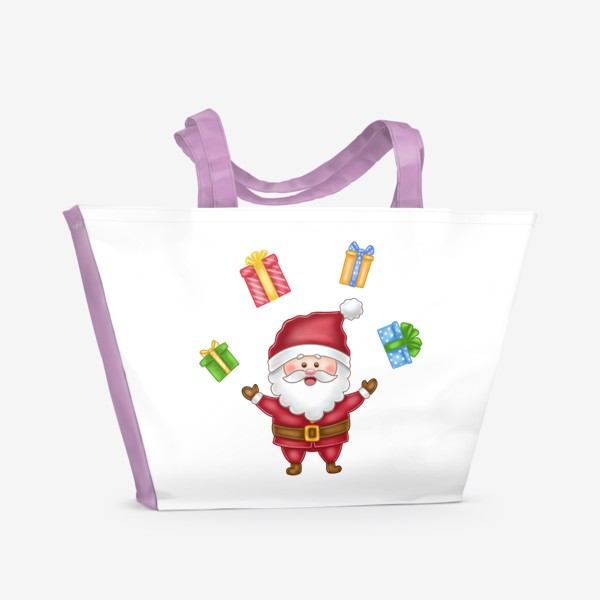 Пляжная сумка &laquo;Санта с подарками&raquo;