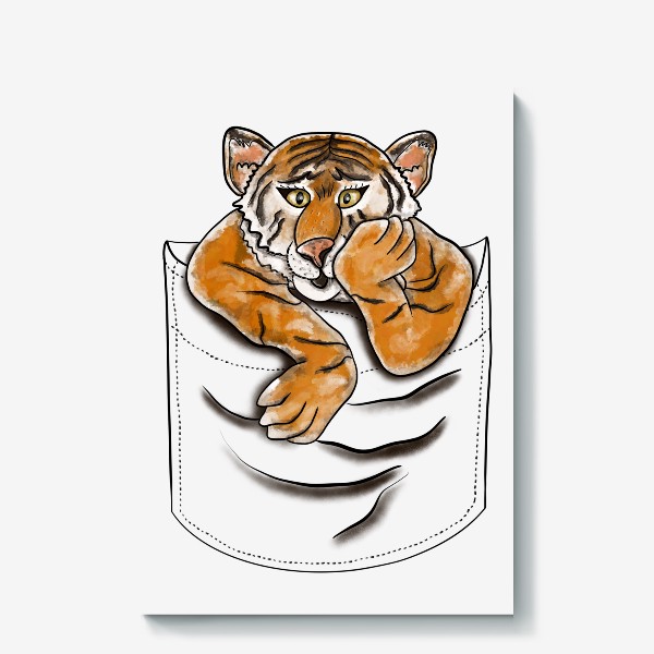 Холст «Тигр в кармашке»