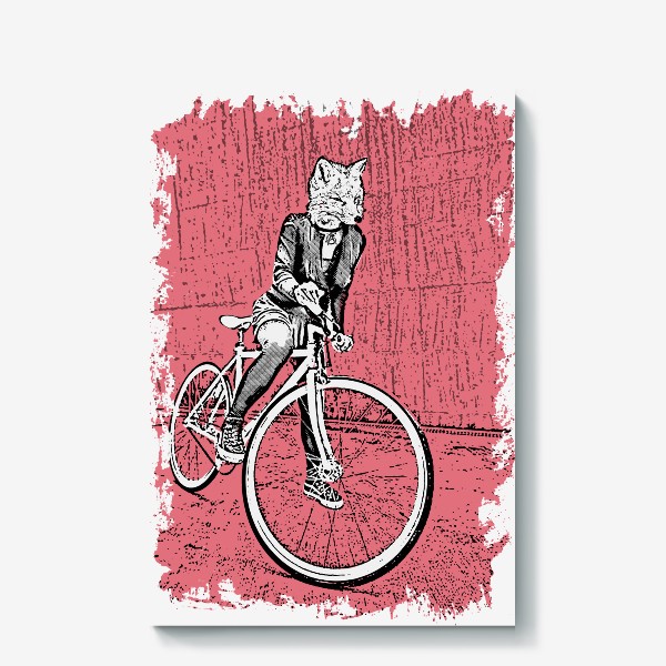 Холст &laquo;Bike Punk Fox&raquo;