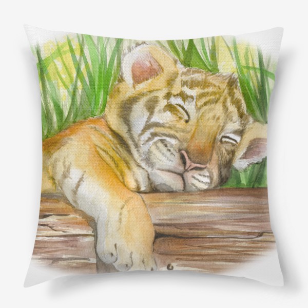 Подушка «Спящий тигрёнок »