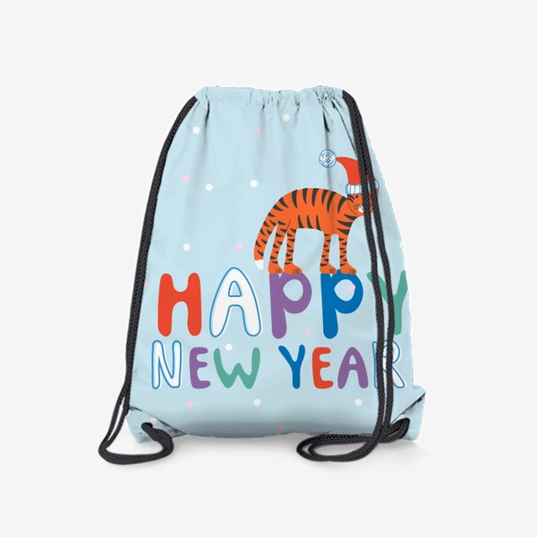 Рюкзак «Новогодний принт с тигром»