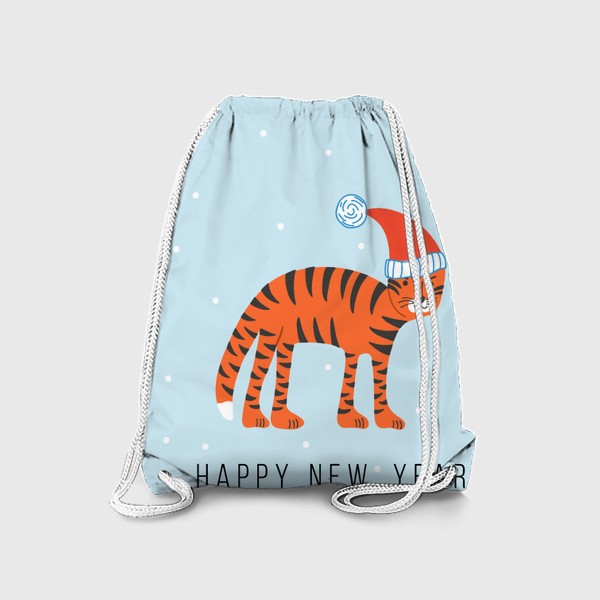 Рюкзак «Новогодний принт с тигром»