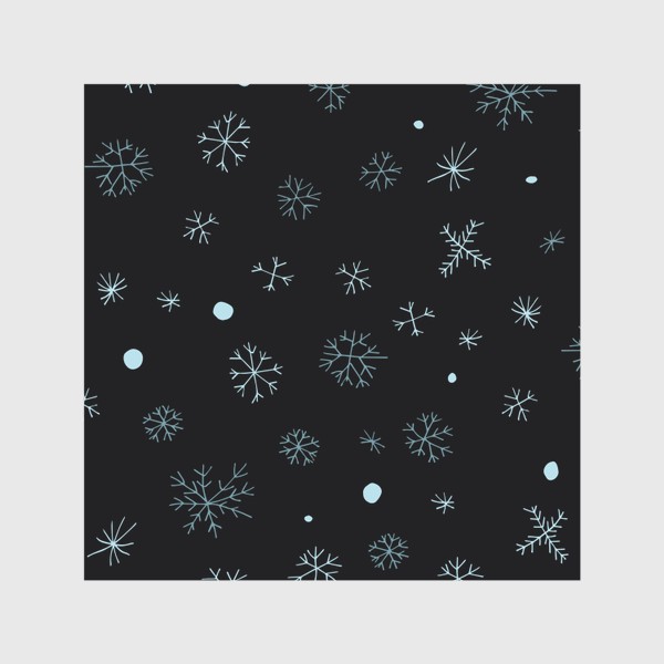 Скатерть «Снежинки на ночном небе»