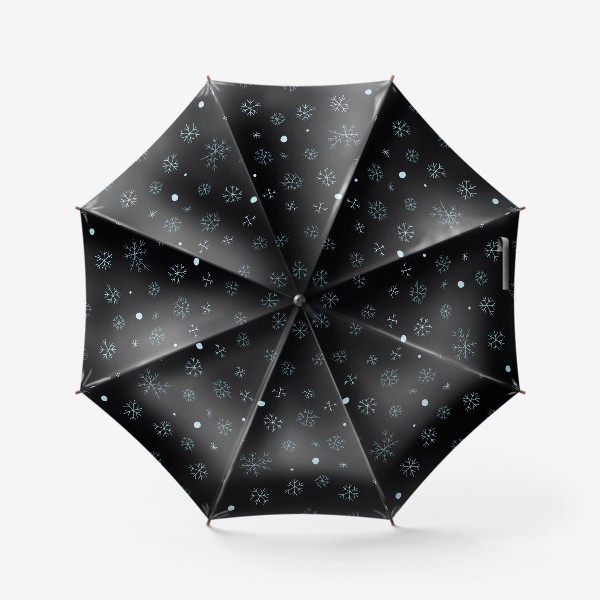 Зонт «Снежинки на ночном небе»