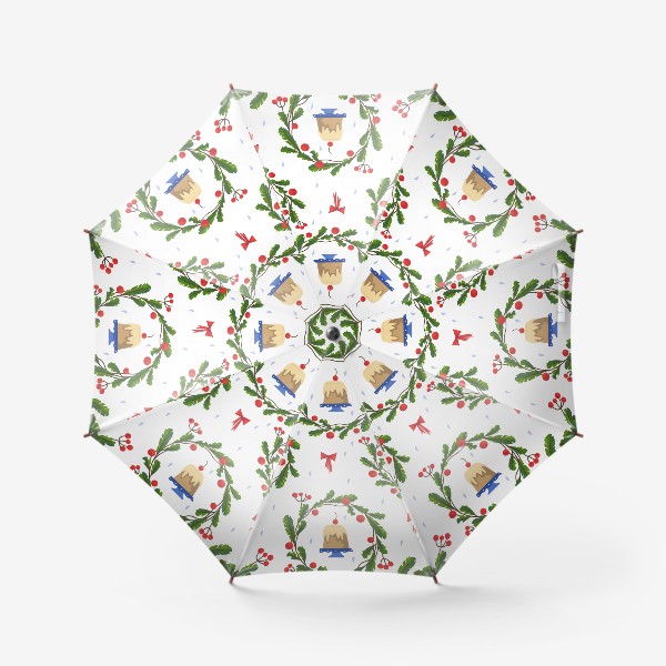 Зонт «Рождественский декор»