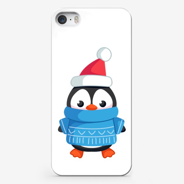 Чехол iPhone «Пингвин в свитере»