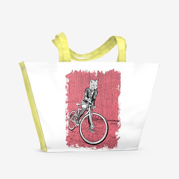 Пляжная сумка «Bike Punk Fox»