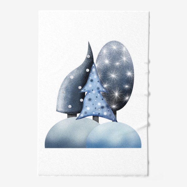 Полотенце «Деревья зимой»