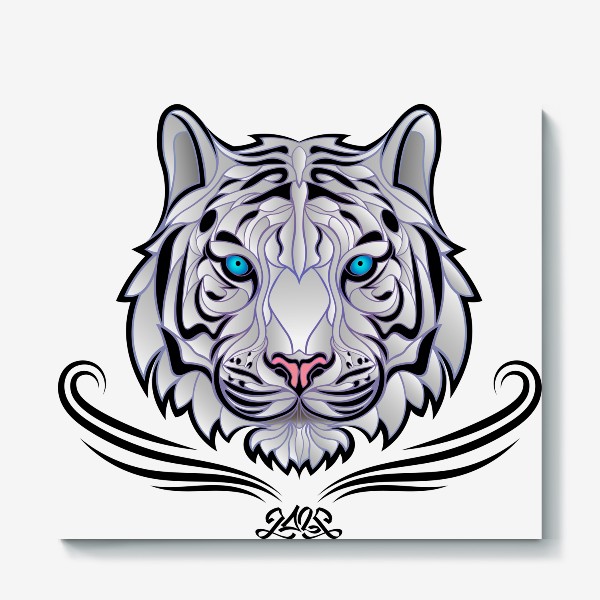 Холст «Белый Тигр 2022»