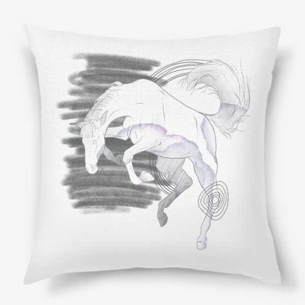 Подушка «Лошадь скетч»