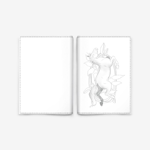 Обложка для паспорта «Лошадь композиция»