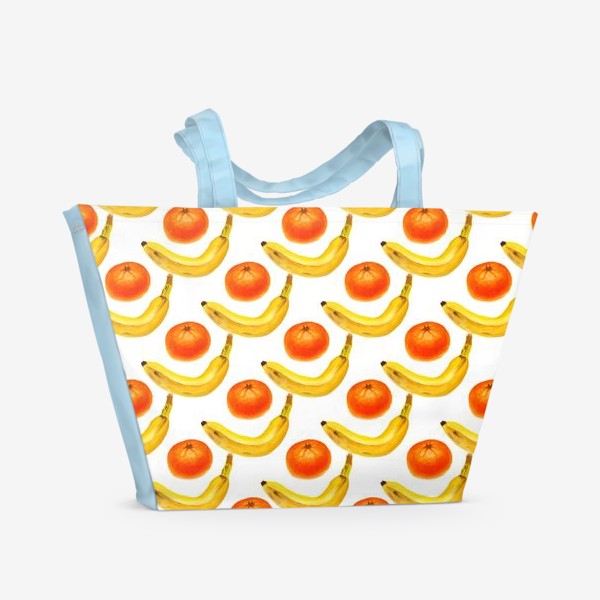 Пляжная сумка «Акварельные фрукты»