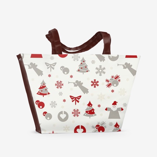 Пляжная сумка «Новогодний декор»
