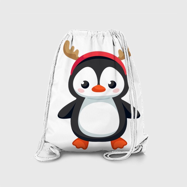 Рюкзак «Пингвин в шапке оленя»