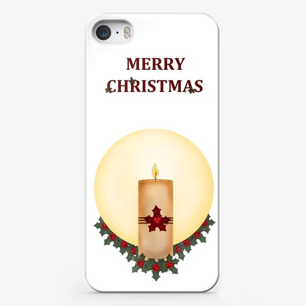 Чехол iPhone «Рождественская свеча»