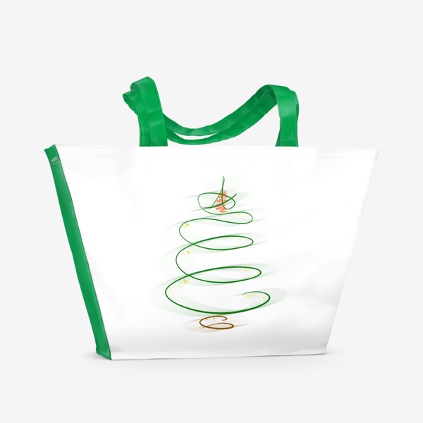 Пляжная сумка «Новогодняя елка»