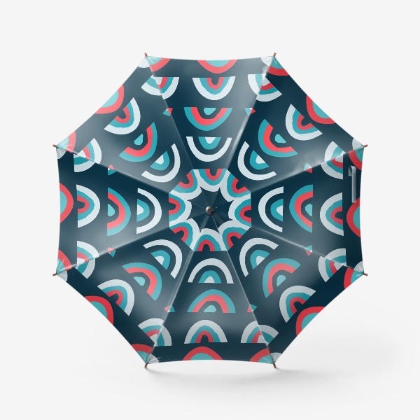 Зонт «Радуга абстракция принт»