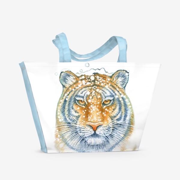 Пляжная сумка «Тигр новогодний»
