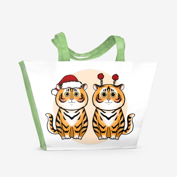 Пляжная сумка «Тигры пара 2022»