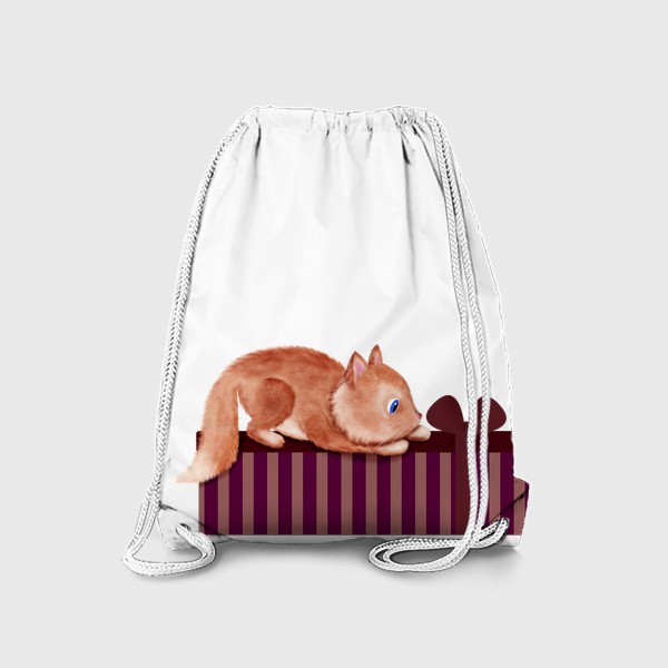 Рюкзак «Котенок с подарком»