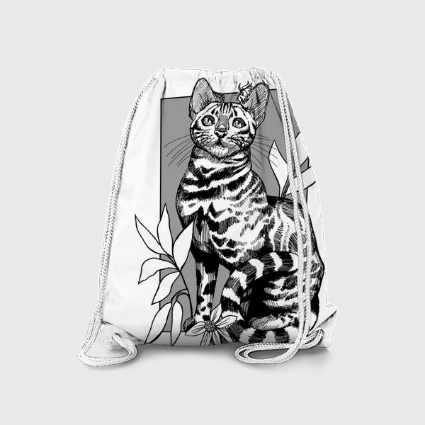 Рюкзак «Полосатый милый кот»