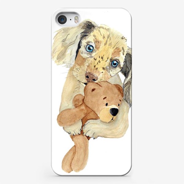 Чехол iPhone «собачка с мишкой»